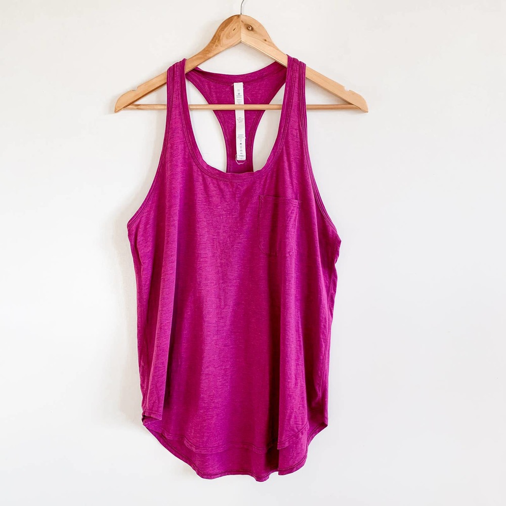 Lululemon Pink Racerback Muscle Tank Top